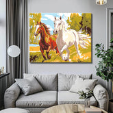 Painting by Numbers Horses Galloping